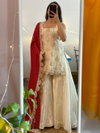 Soft Chinon With Embroidery Thread And Sequence Work Top With Plazo Dupatta Wholesale Market In Surat
